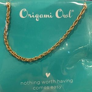 New IP Origami Owl 32-34” rose gold rope chain